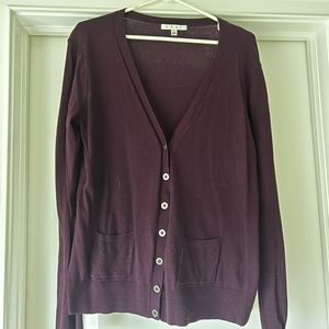 Cabi v neck button down sweater